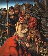 Lucas  Cranach The Martyrdom of St.Barbara oil painting